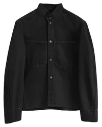 Christophe Lemaire Klassische Jeansjacke Schwarz