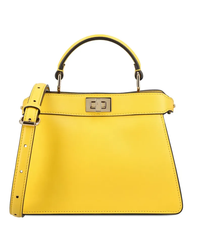 Fendi Kleine Peekaboo ISeeU Handtasche - Gelb Gelb