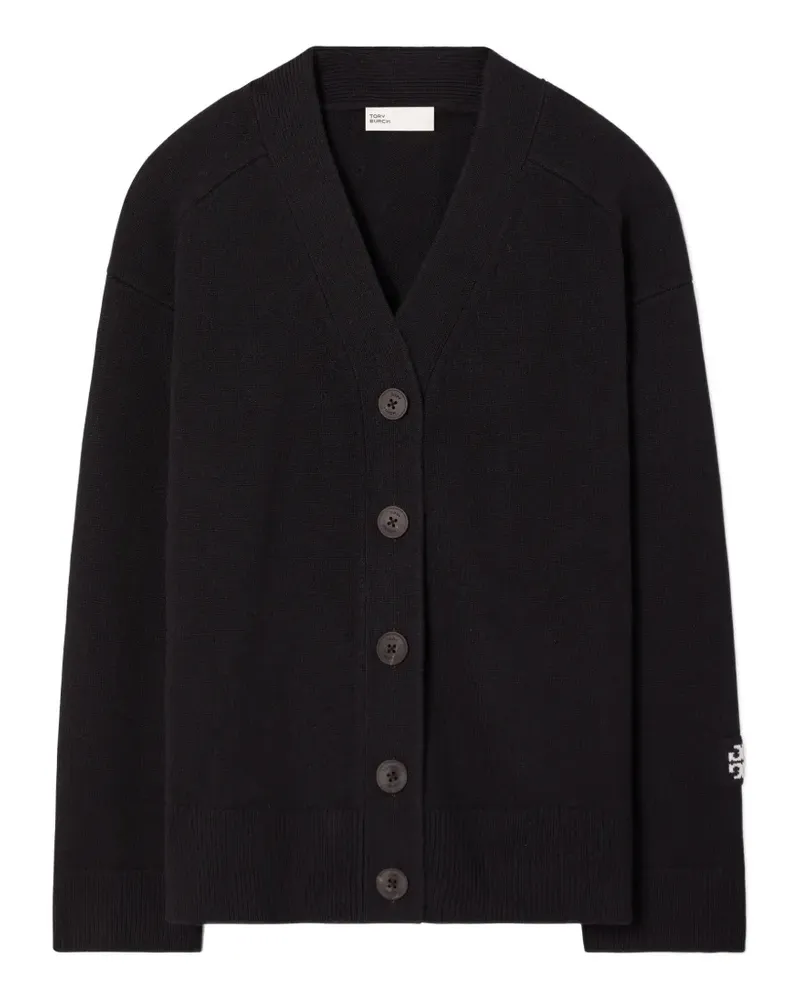 Tory Burch Klassischer Cardigan - Schwarz Schwarz