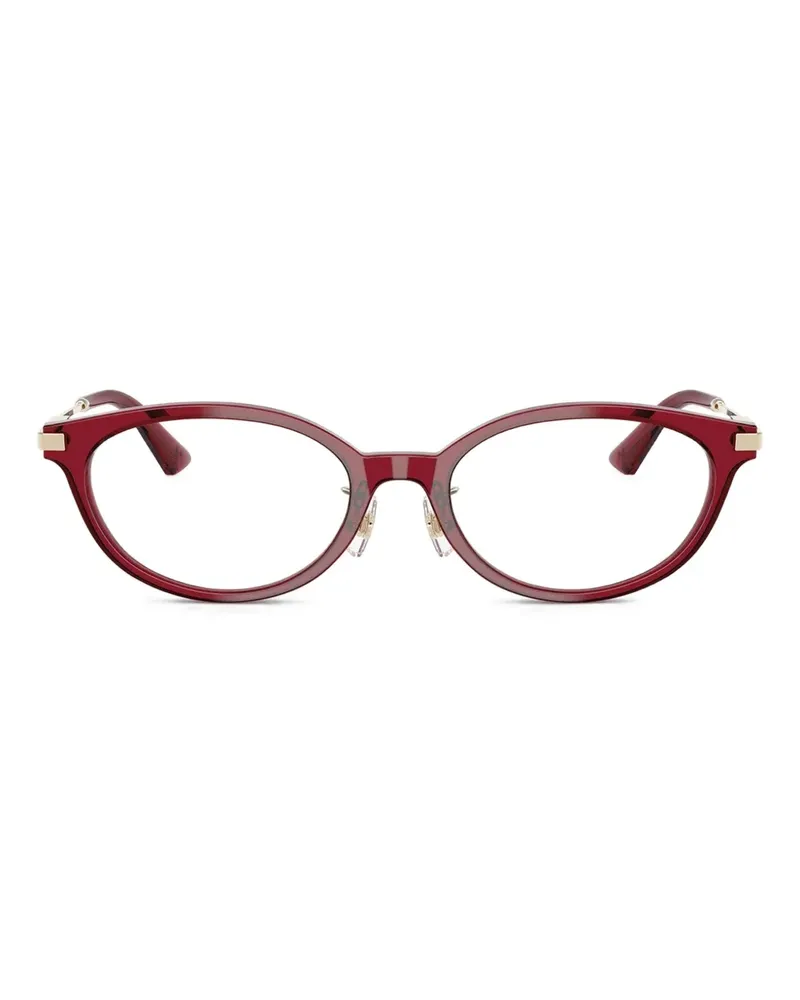 Jimmy Choo Brille mit rundem Gestell - Rot Rot