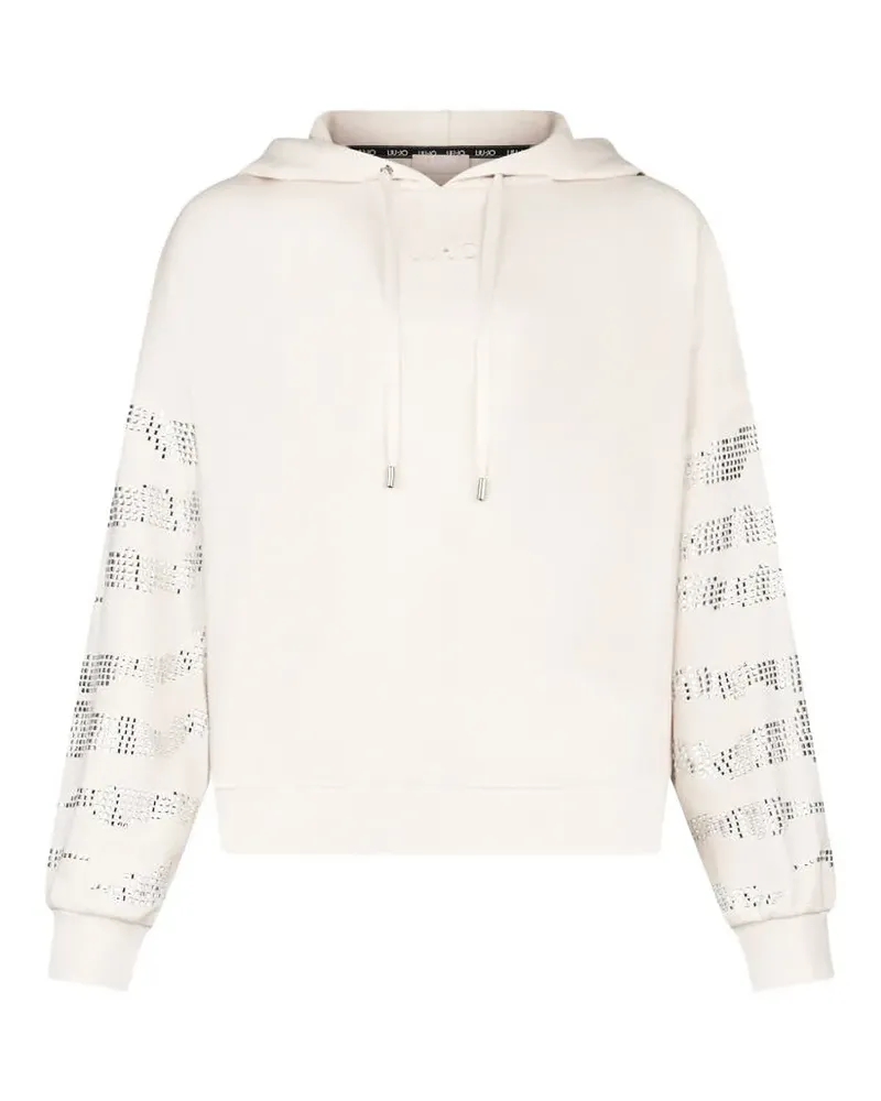 Liu Jo Hoodie mit Applikationen - Nude Nude