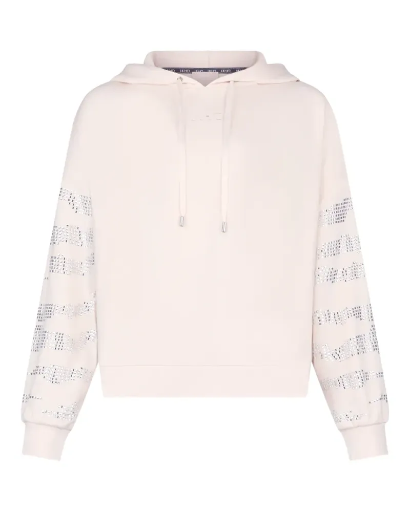 Liu Jo appliqué-detail hoodie - Nude Nude
