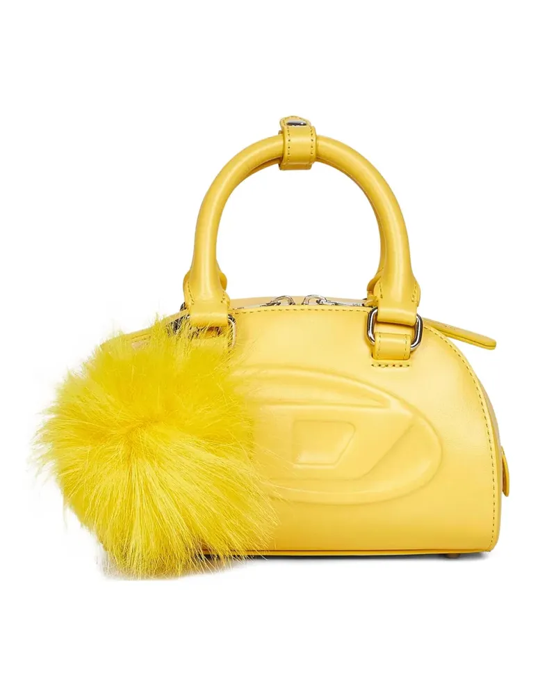 Diesel Mini Schultertasche mit Pompons - Gelb Gelb