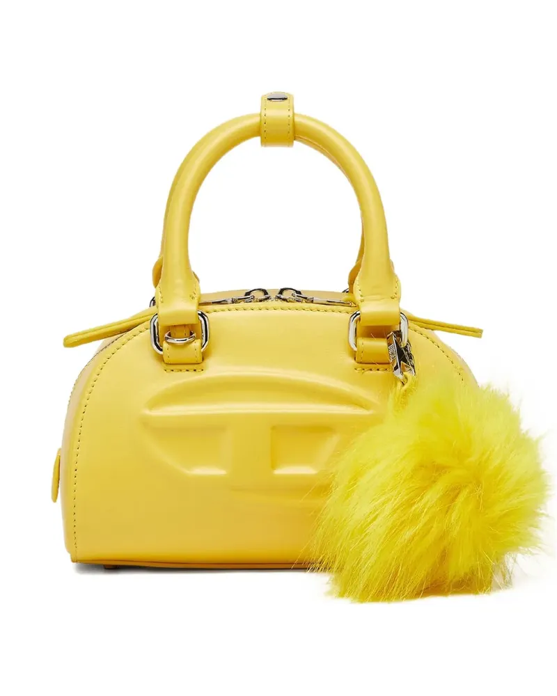 Diesel Mini Schultertasche mit Pompons - Gelb Gelb