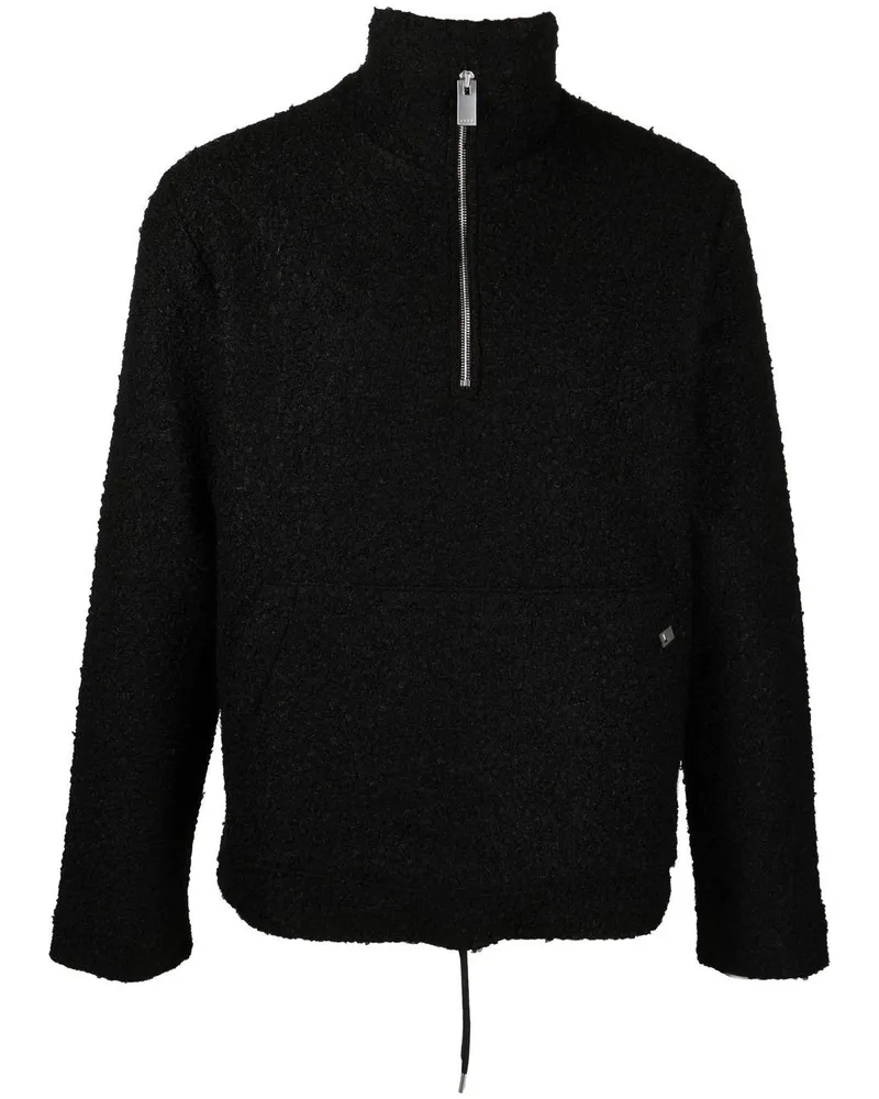 1017 ALYX 9SM Elevated Pullover mit Reißverschluss Schwarz