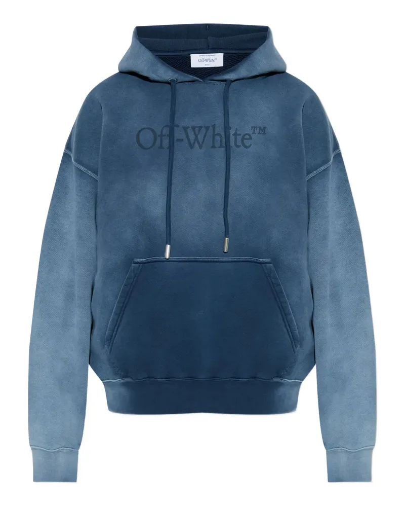OFF-WHITE Hoodie mit Logo-Print - Blau Blau