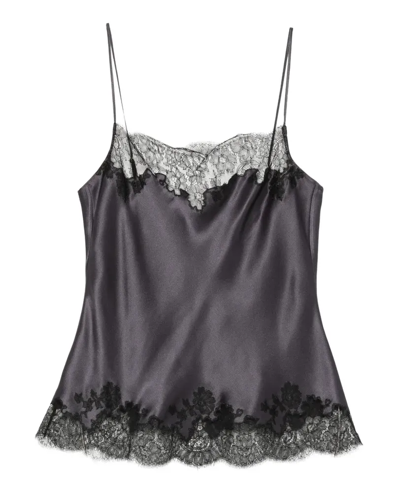 Carine Gilson Camisole-Top aus Seide - Blau Blau