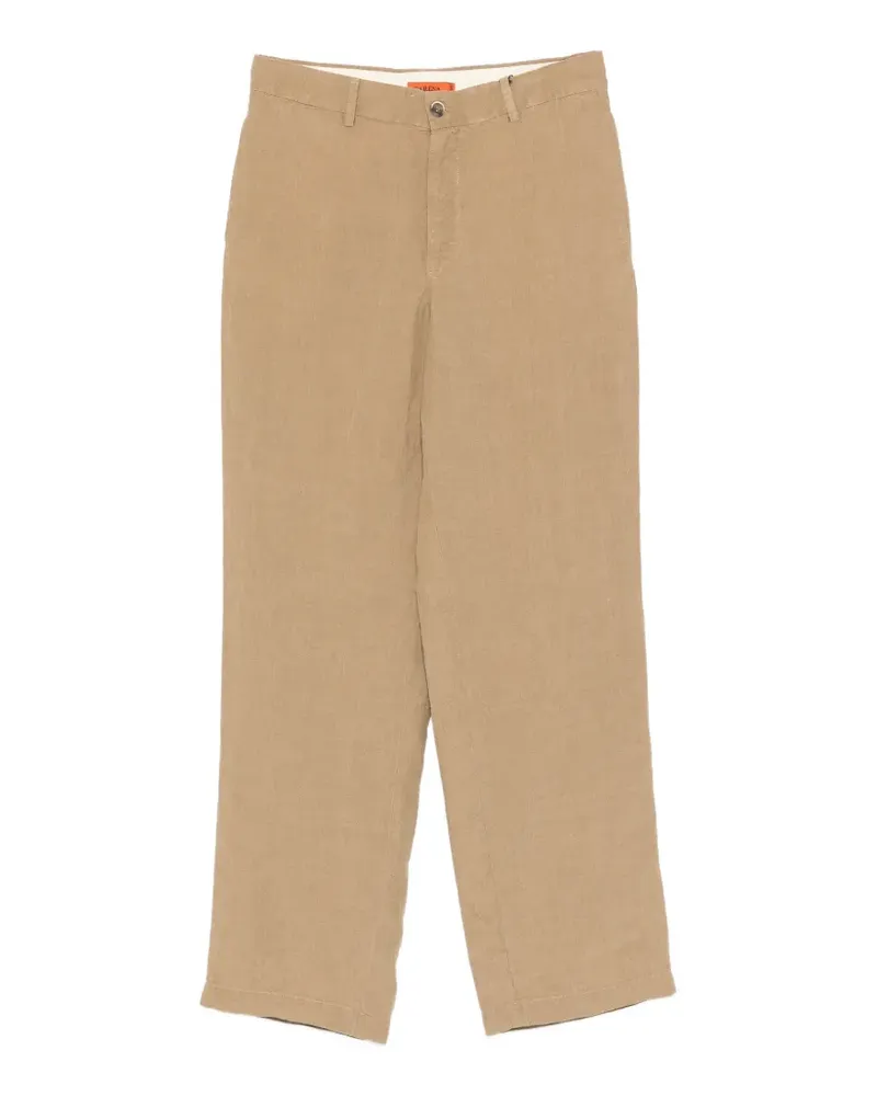 BARENA Cavea Marte linen trousers - Nude Nude