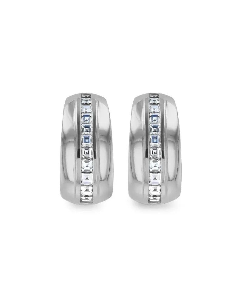 Pragnell 18kt Manhattan Weißgoldohrringe mit Diamanten - Silber Silber