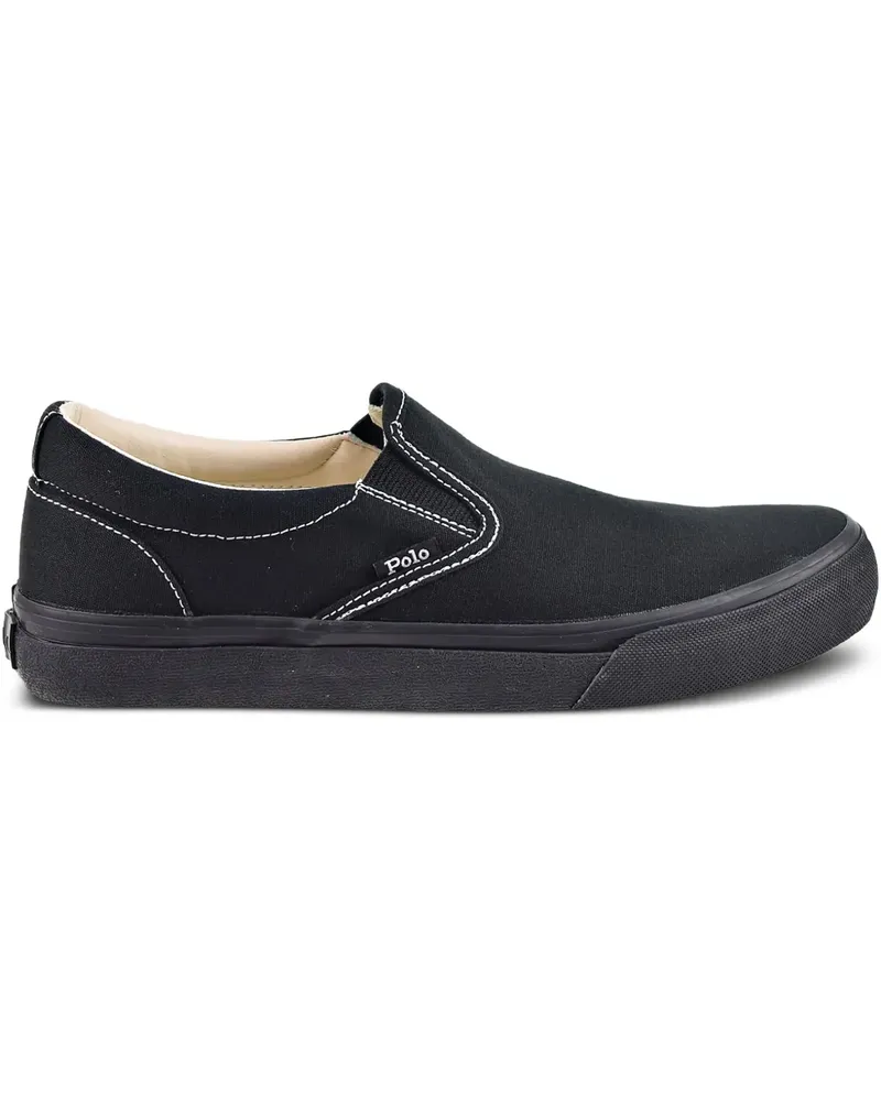 Ralph Lauren Slip-On-Sneakers aus Canvas - Schwarz Schwarz