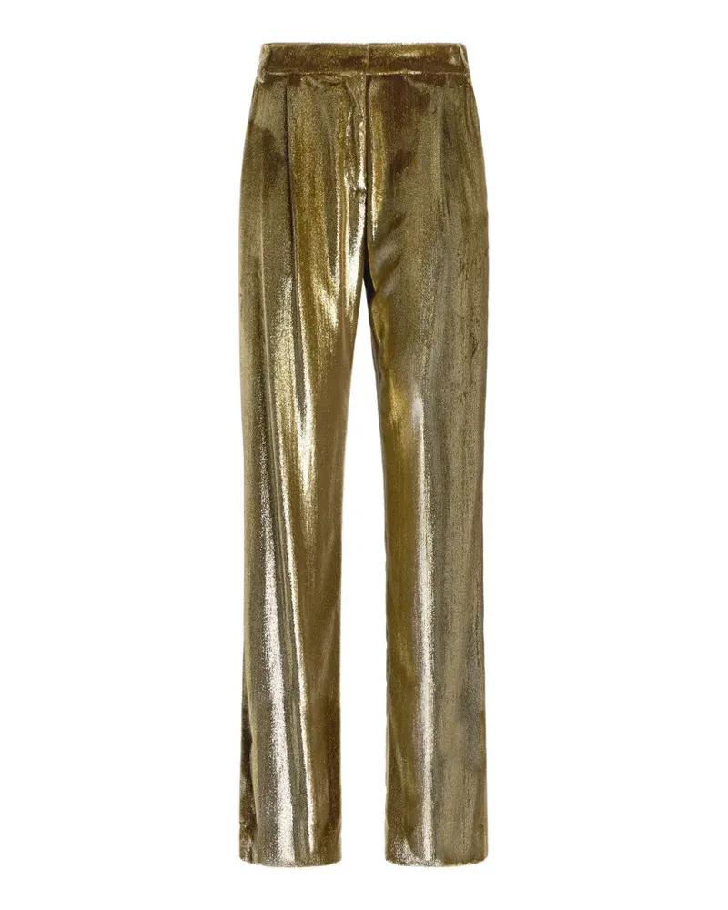 Roberto Cavalli metallic trousers - Gold Gold