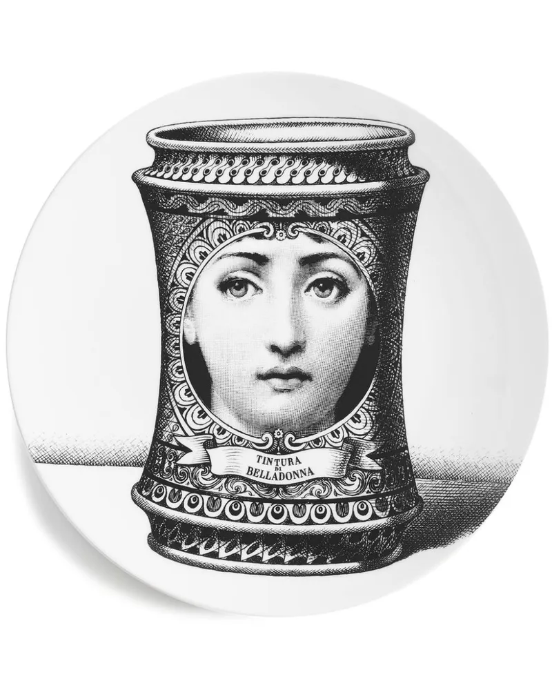 Fornasetti Tema e Variazioni n.231 Teller Schwarz