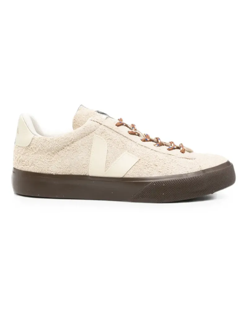 VEJA suede logo-patch sneakers - Nude Nude