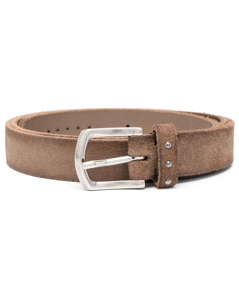 Boglioli Gürtel aus Wildleder - Braun Braun
