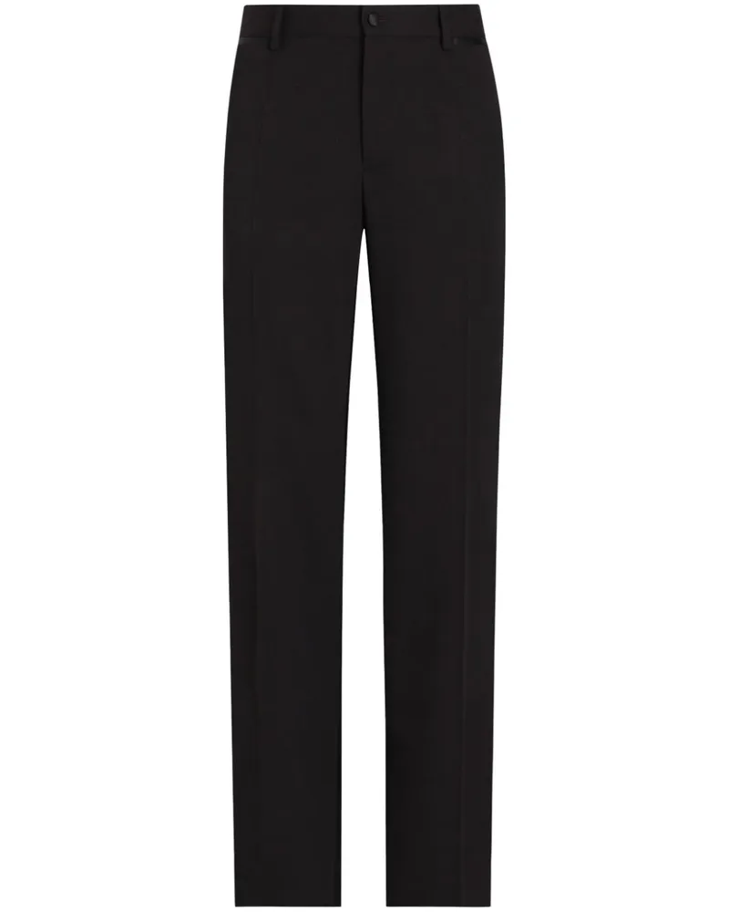 Dolce & Gabbana Smoking-Hose aus Gabardine - Schwarz Schwarz