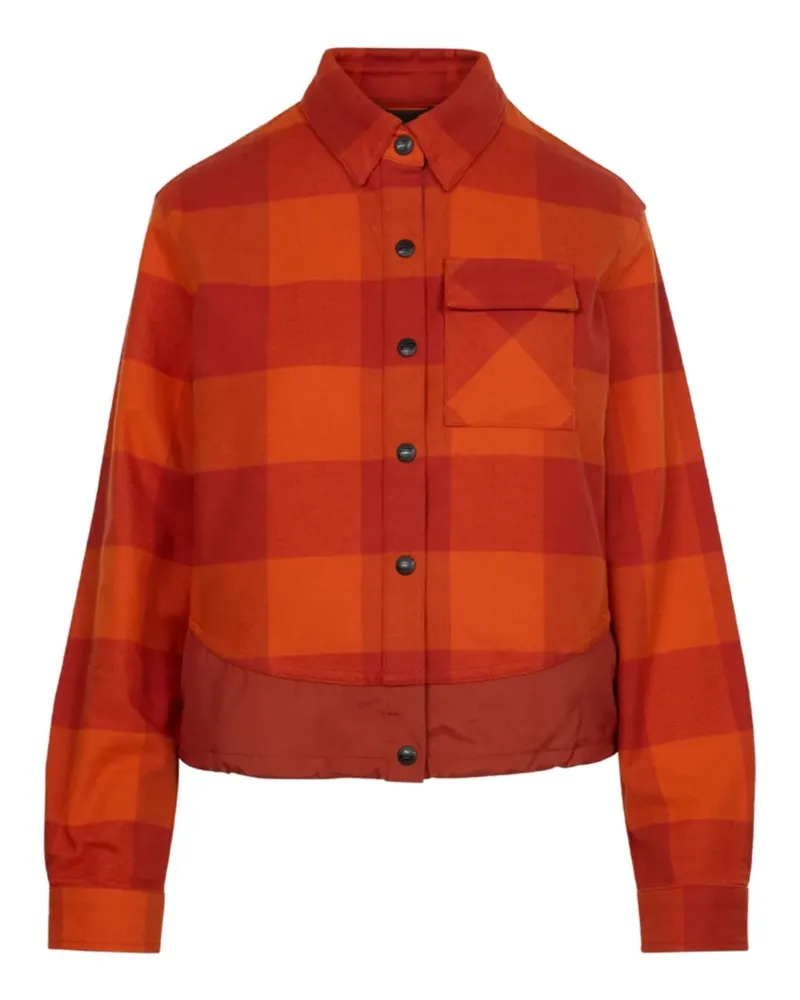 Aztech Mountain check pocket ski shirt - Orange Orange