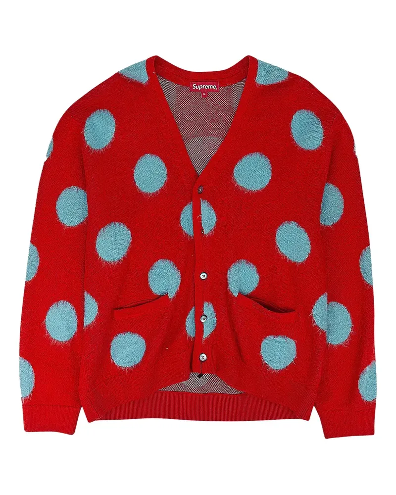 Supreme Being polka dot cardigan - Rot Rot