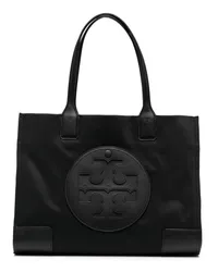 Tory Burch Shopper mit Logo-Patch Schwarz