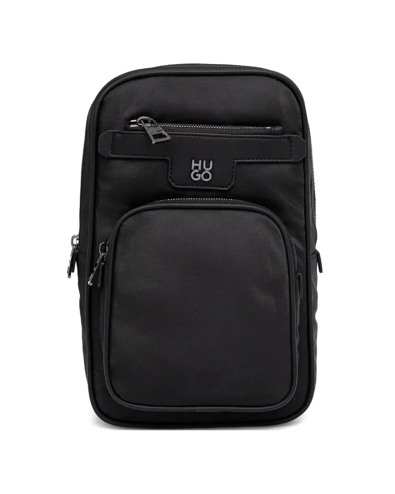 HUGO BOSS Strukturierter Utility-Rucksack - Schwarz Schwarz