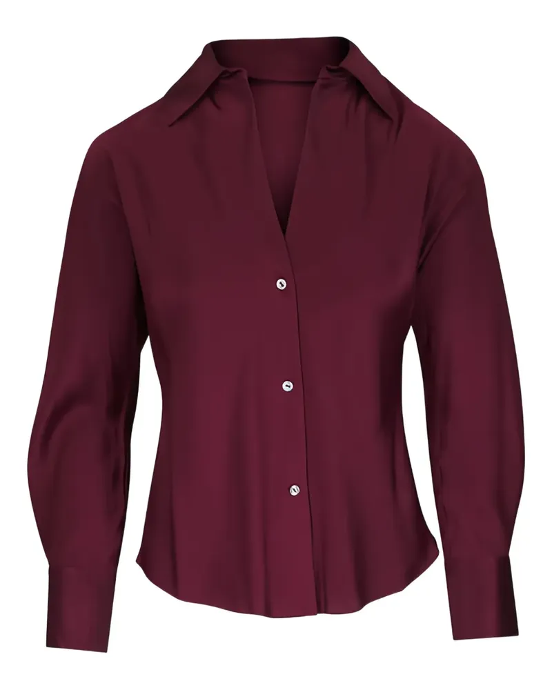 Vince Hemd aus Satin - Rot Rot