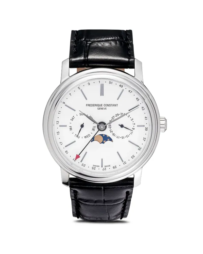 Frédérique Constant Classics Index Business Timer 40mm - Silber Silber