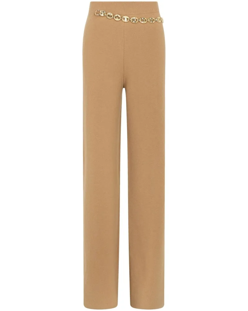 Paco Rabanne Strickhose mit Gürtel - Nude Nude