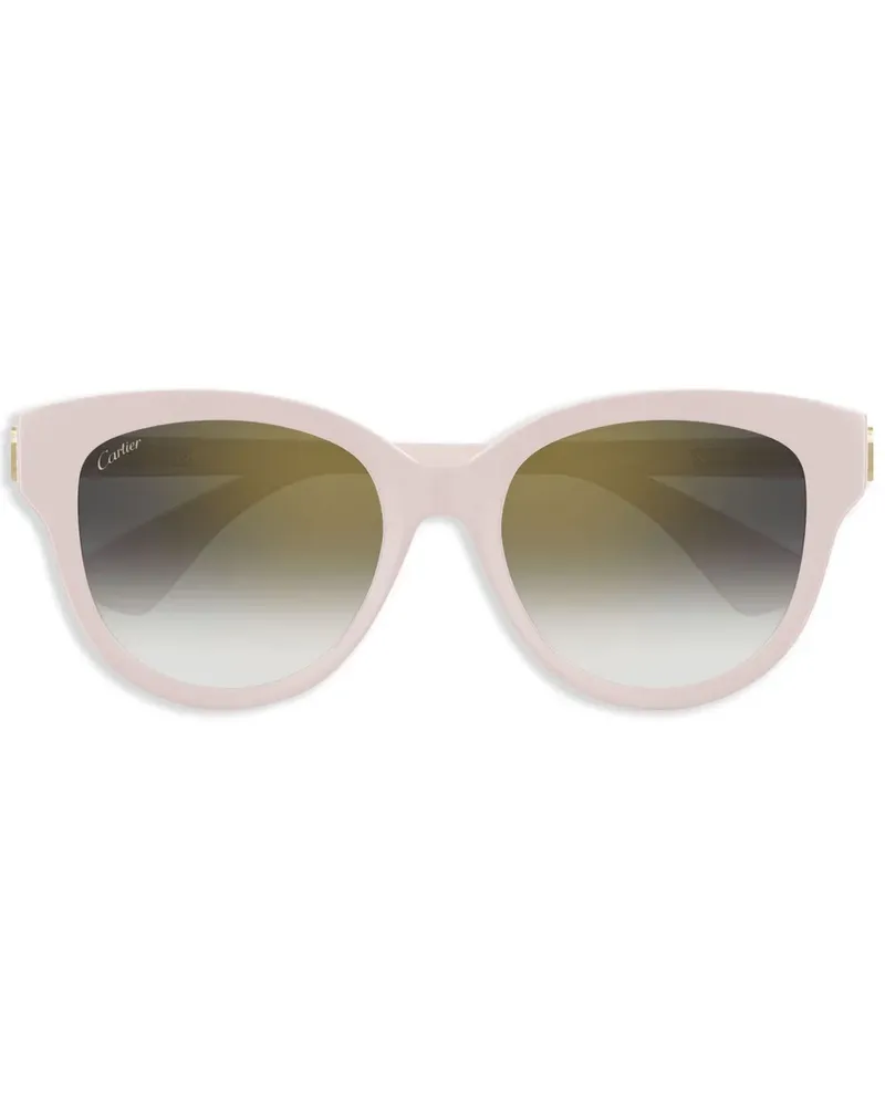 Cartier Sonnenbrille mit rundem Gestell - Rosa Rosa