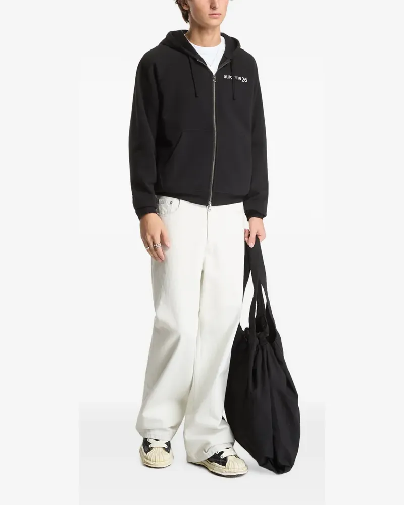 Dime Grid Hoodie - Schwarz Schwarz