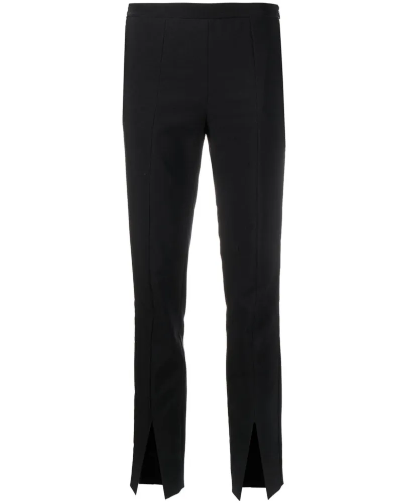 Genny Cropped-Hose mit Schlitz - Schwarz Schwarz