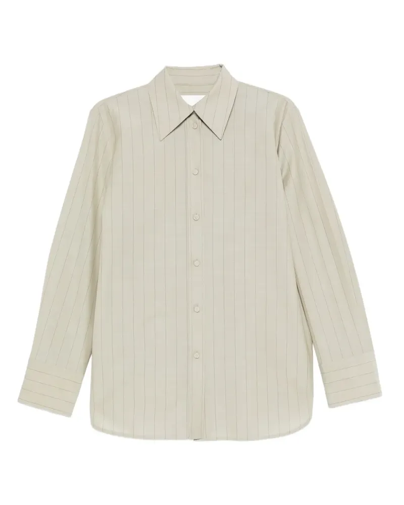 Jil Sander Hemd mit Nadelstreifen - Grün Grün