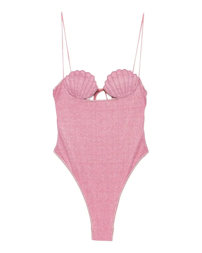 Oséree shell-detail Lumi swimsuit - Rosa Rosa