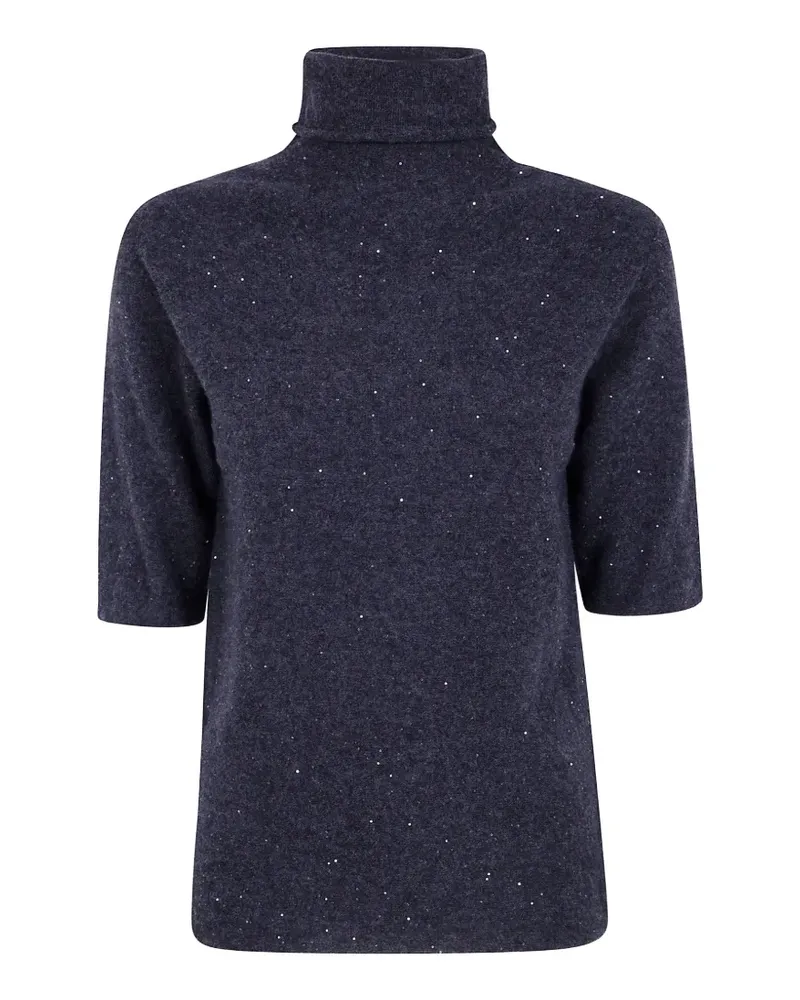 Antonelli Firenze Rollkragenpullover mit Pailletten - Grau Grau