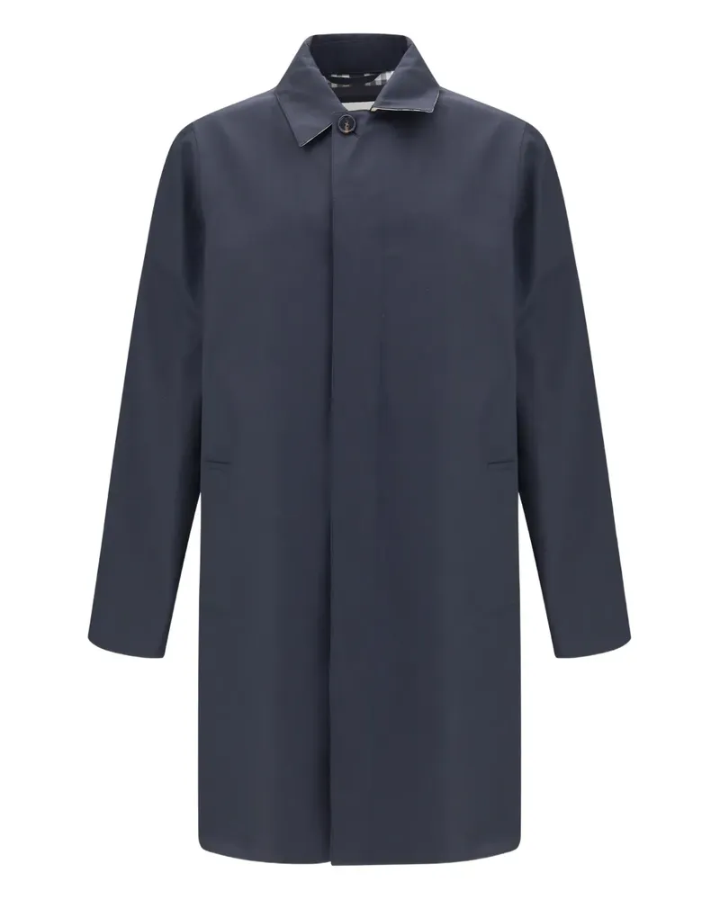 Burberry Button Camden Heritage Mantel - Blau Blau