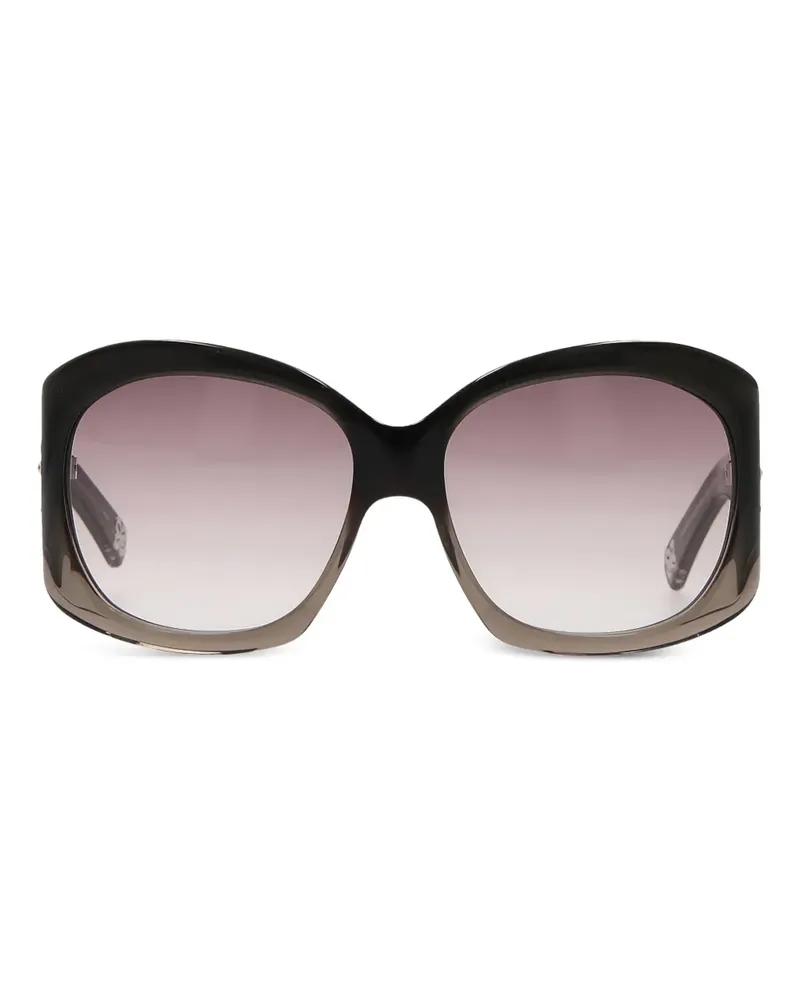 10 Corso Como Sonnenbrille mit ovalem Gestell - Grau Grau