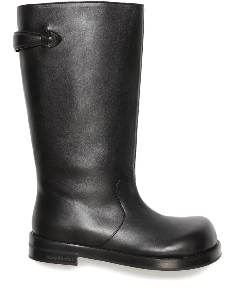 Acne Studios buckle-detailing knee-high boots - Schwarz Schwarz