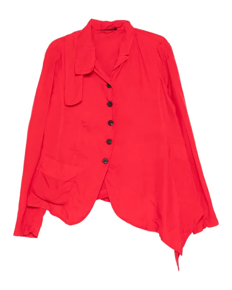 Studiorundholz asymmetric-hem jacket - Rot Rot