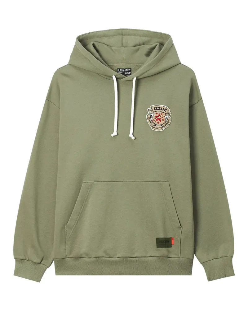 Izzue Hoodie mit Slogan-Print - Grün Grün