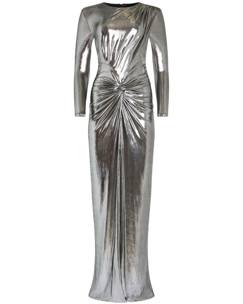 Retrofête Fenella Maxikleid - Silber Silber