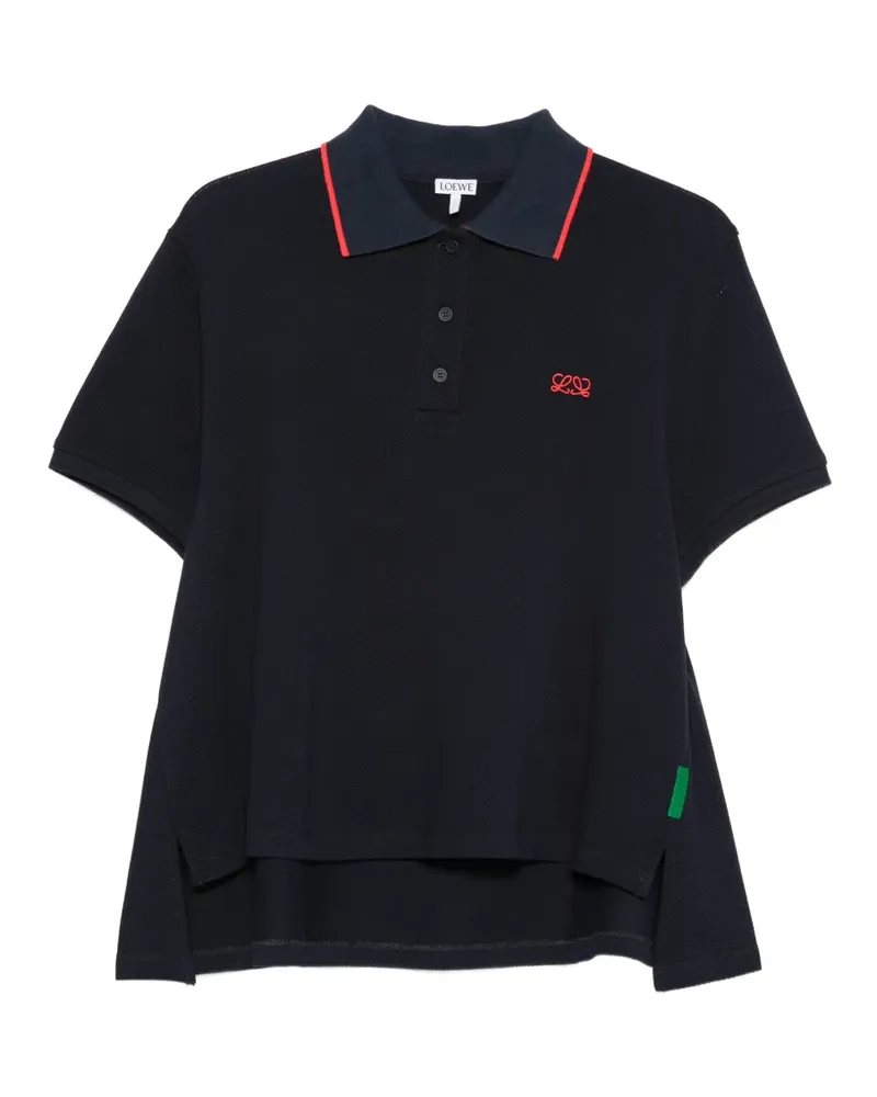 Loewe Anagram-embroidered polo shirt - Blau Blau