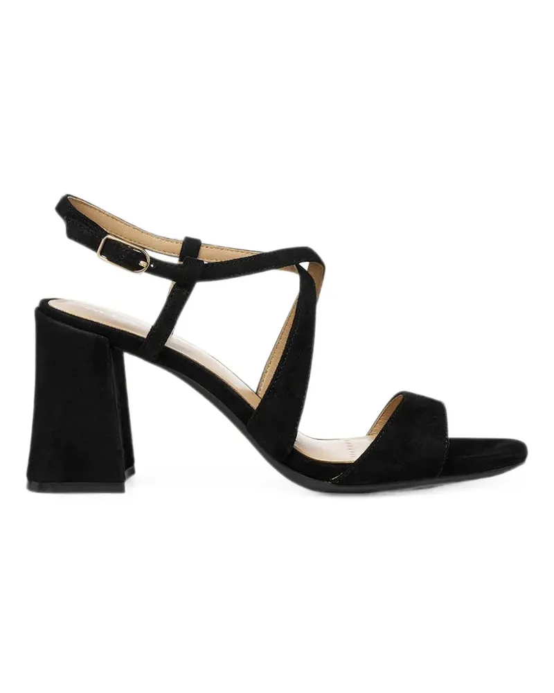Geox New Eraklia T01 crossover-strap heeled sandals - Schwarz Schwarz