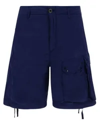 Ten c Badeshorts mit Logo-Applikation Blau