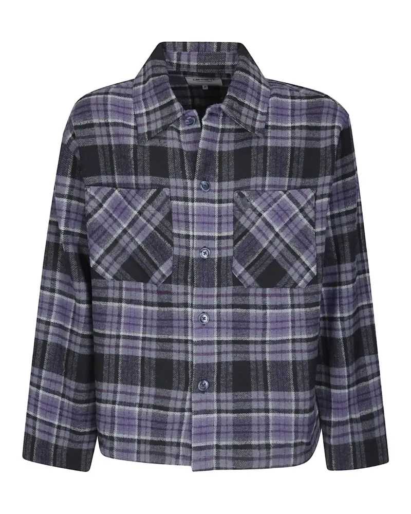 Carhartt WIP L Parson Hemd mit Karomuster - Violett Violett