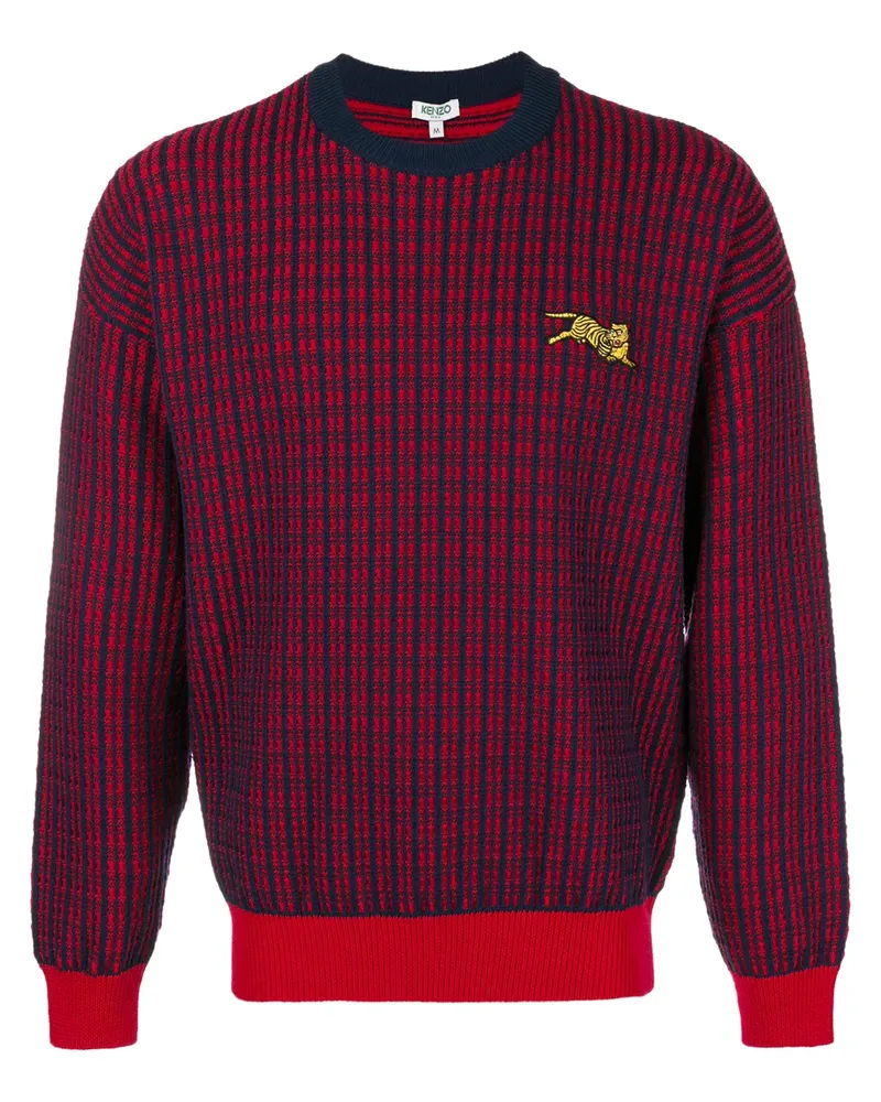 Kenzo Karierter Pullover - Rot Rot