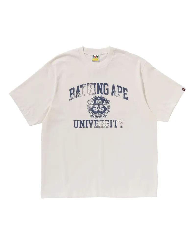 BAPE graphic-print T-shirt - Nude Nude