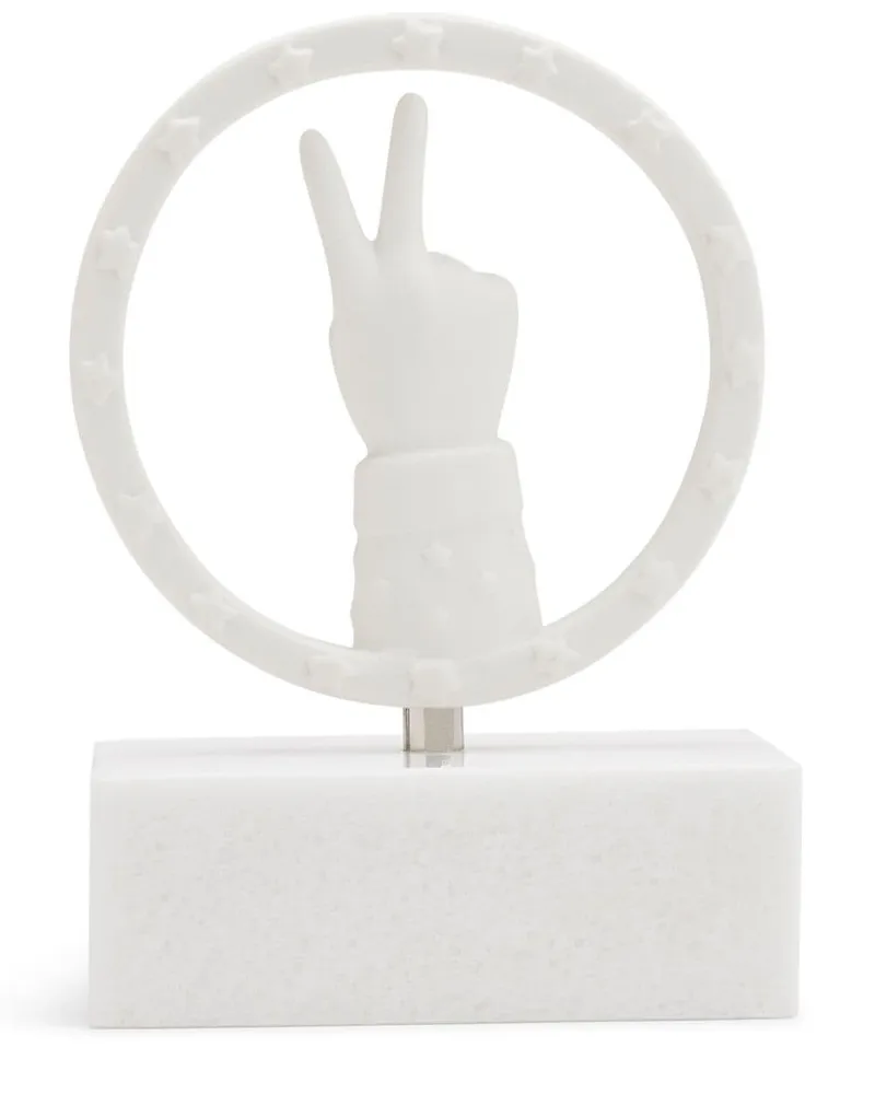 Jonathan Adler Peace Buchstützen - Weiß Weiß