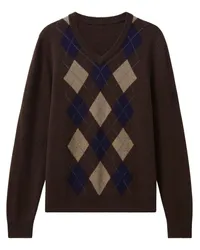 Pringle of Scotland Pullover mit Argyle-Muster Braun