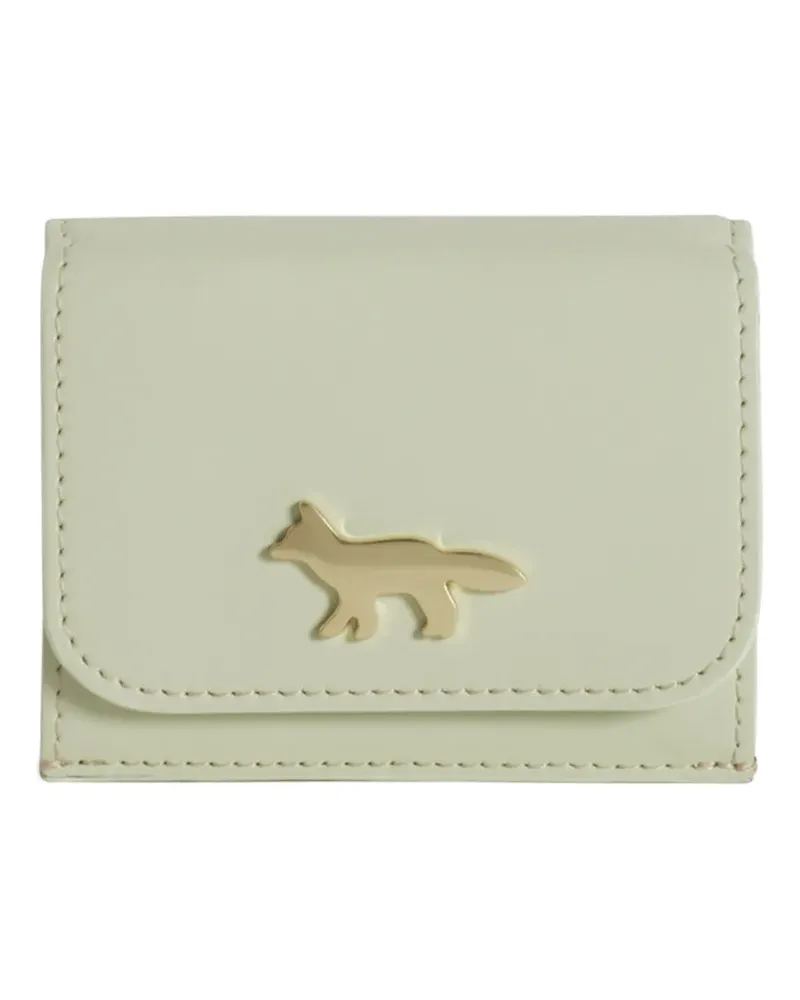 Kitsuné Eddie plaque trifold wallet - Grün Grün