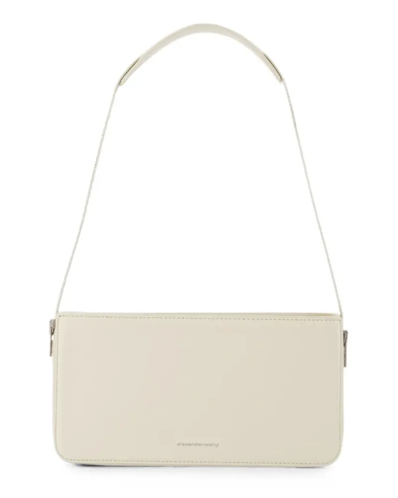 Alexander Wang Siren grained-leather shoulder bag - Nude Nude