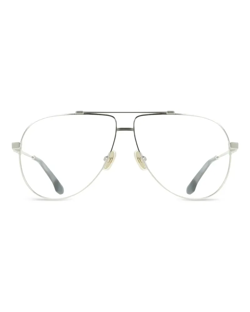 Victoria Beckham Pilotenbrille im Metallic-Look - Silber Silber