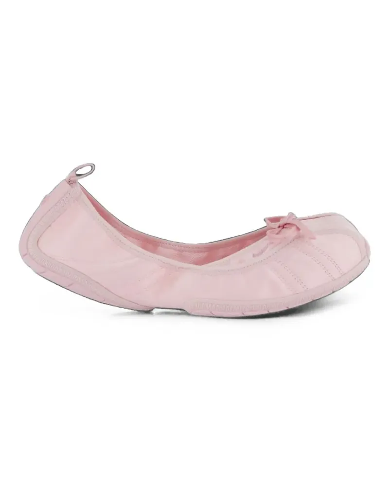 Balenciaga bow-detail panelled ballet flats - Rosa Rosa